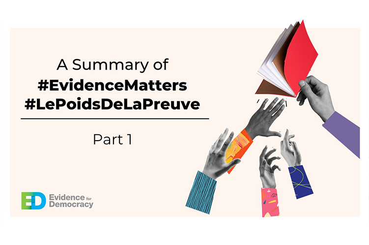 A summary of evidence matters.